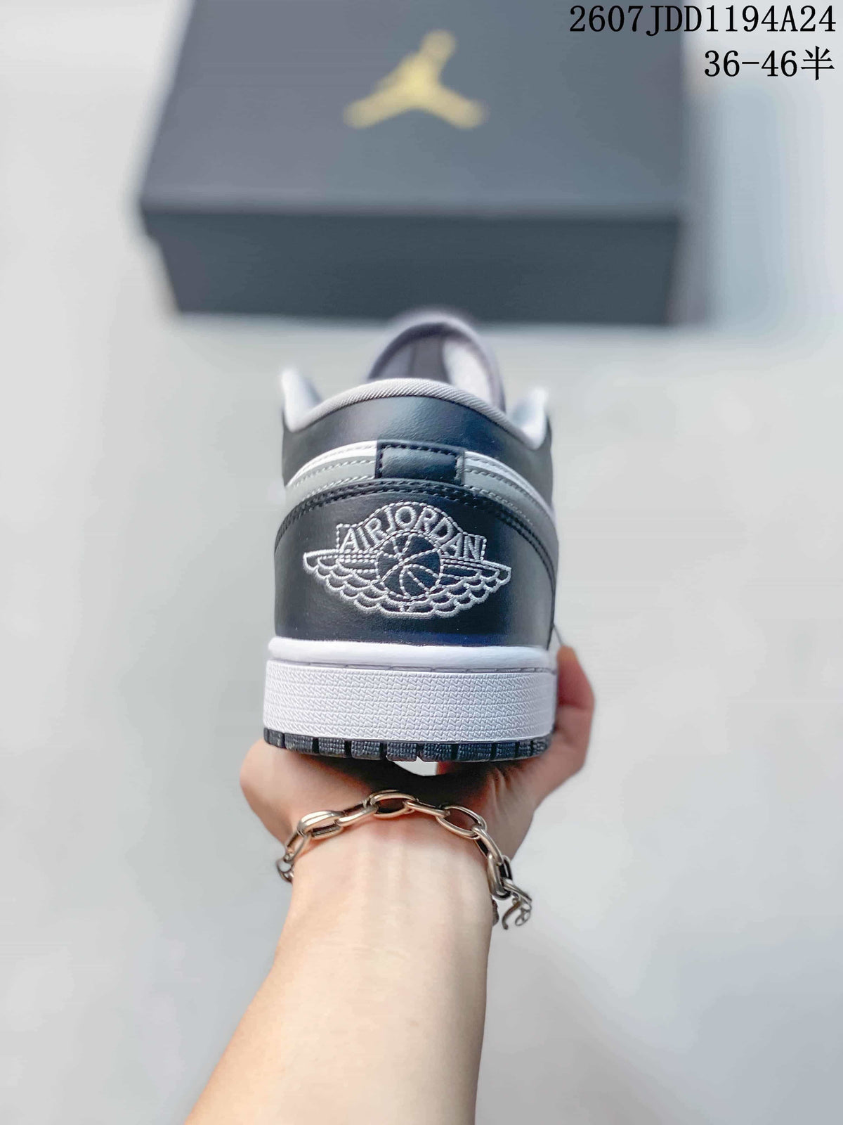 Jordan Air Jordan 1 Low Black Grey White Sneakers