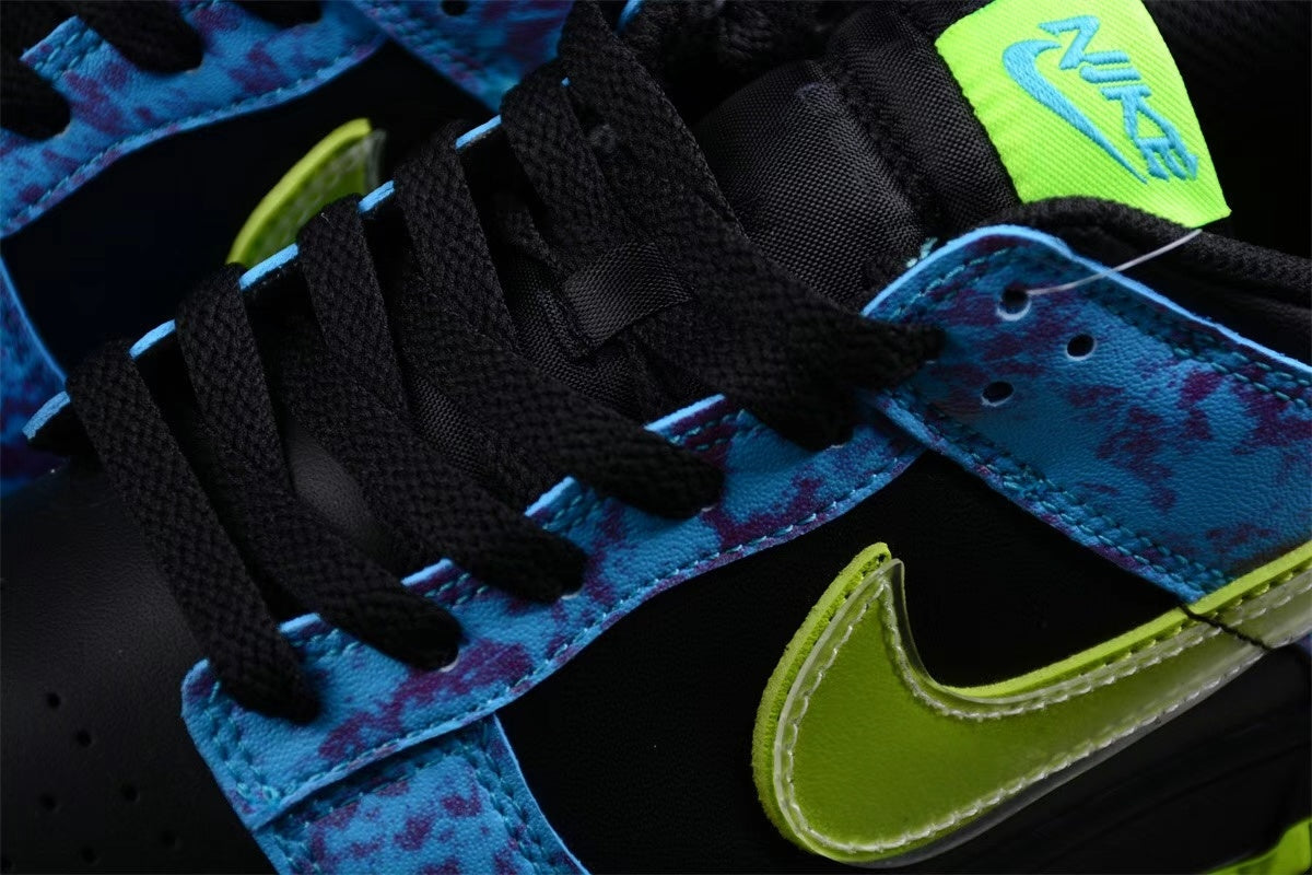 Nike SB DV1694-900 Low-Top Sneakers Black Blue Green