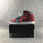 Air Jordan 1 Mid Sneakers in Red, Black and White