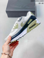 Nike Air Max 90 Retro Sneakers in White and Olive