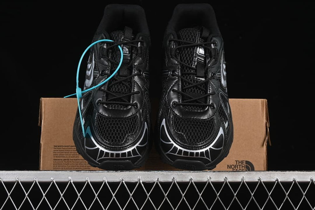 The North Face NS93R41K Black and Silver Trail Sneakers