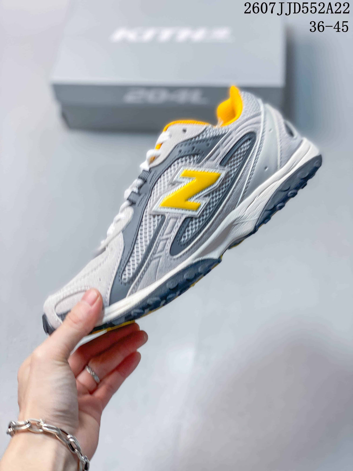 New Balance NB204 Retro Running Sneakers Grey Yellow 2607JJD552A22