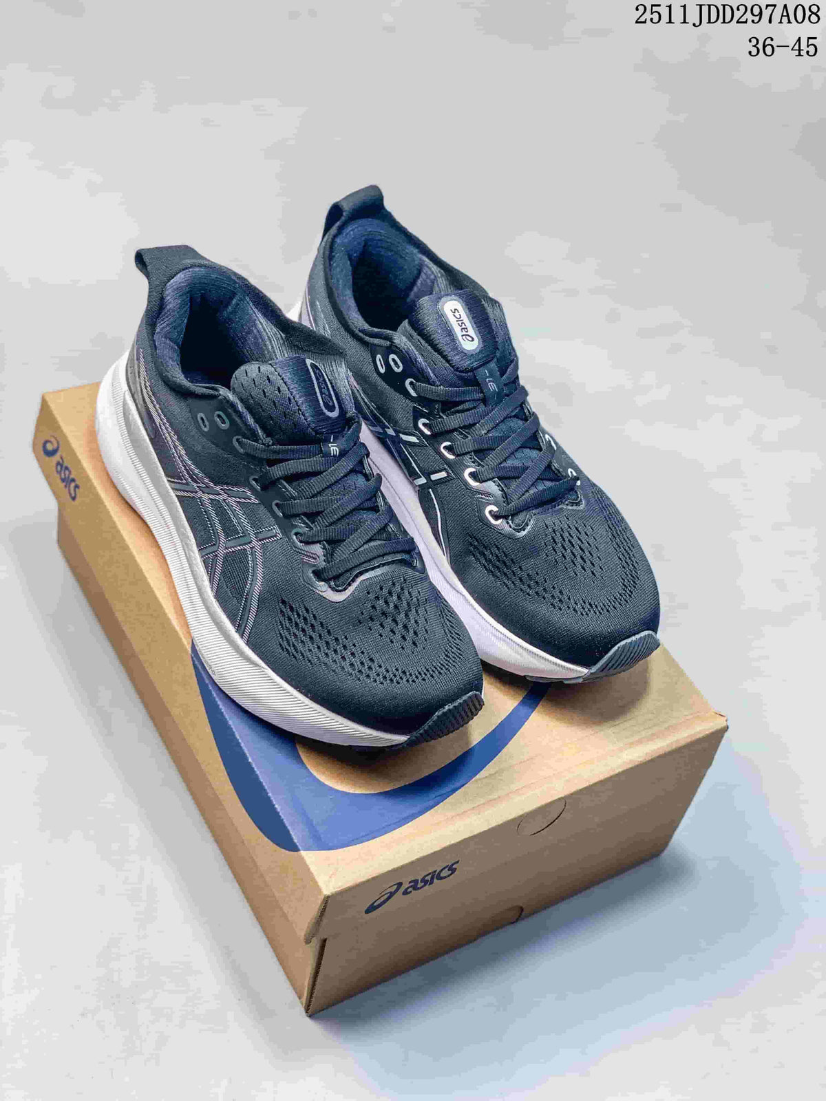 ASICS Running Shoes Navy and White 2511JDD297A08