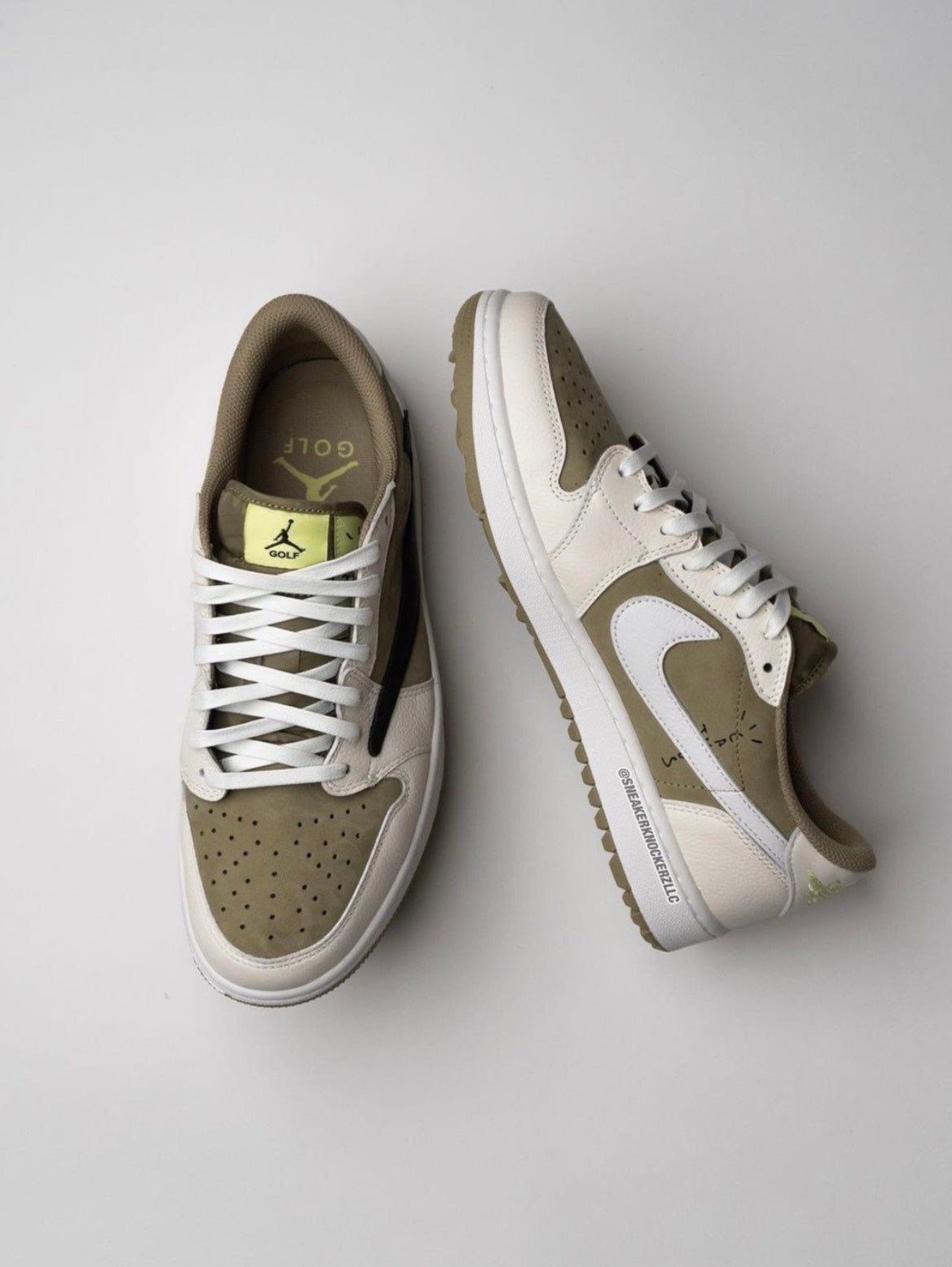 Jordan 1 Low Golf Travis Scott FZ3124-200 Olive
