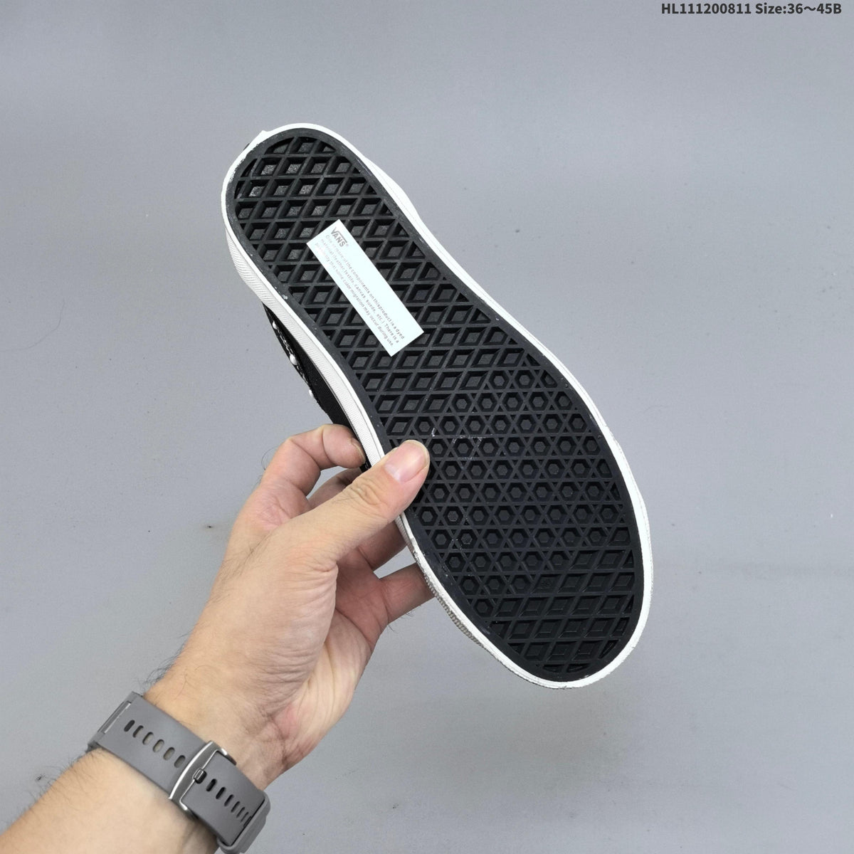 Vans Old Skool Platform Low-Top Sneakers, Black and White