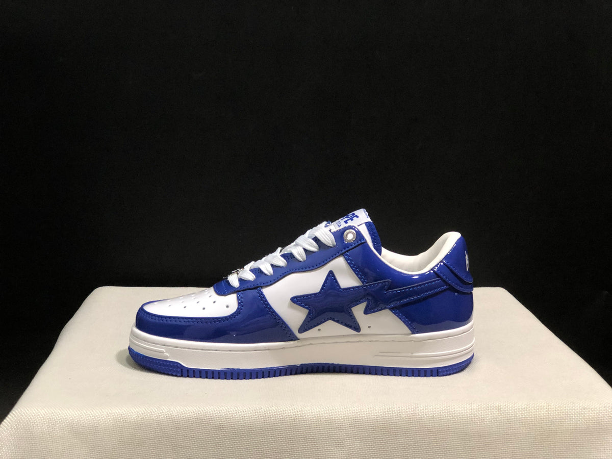Bape Sta Low-Top Sneakers Blue and White