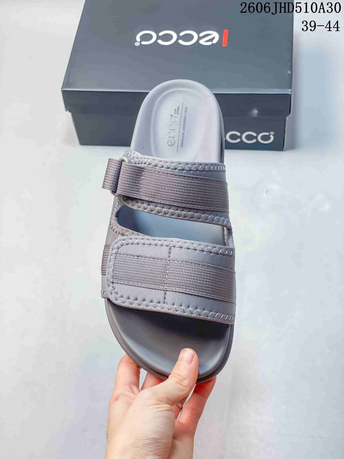 ECCO Grey Adjustable-Strap Sandals 06JHD510A30