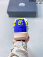 Nike Air Force 1 '07 Yellow Blue Low-Top Sneakers