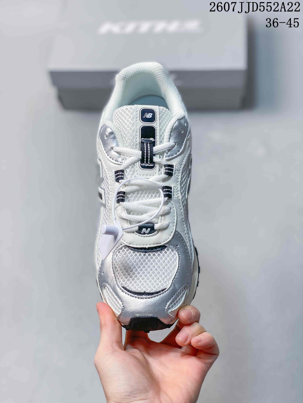 New Balance NB204 Retro Running Sneakers White Silver
