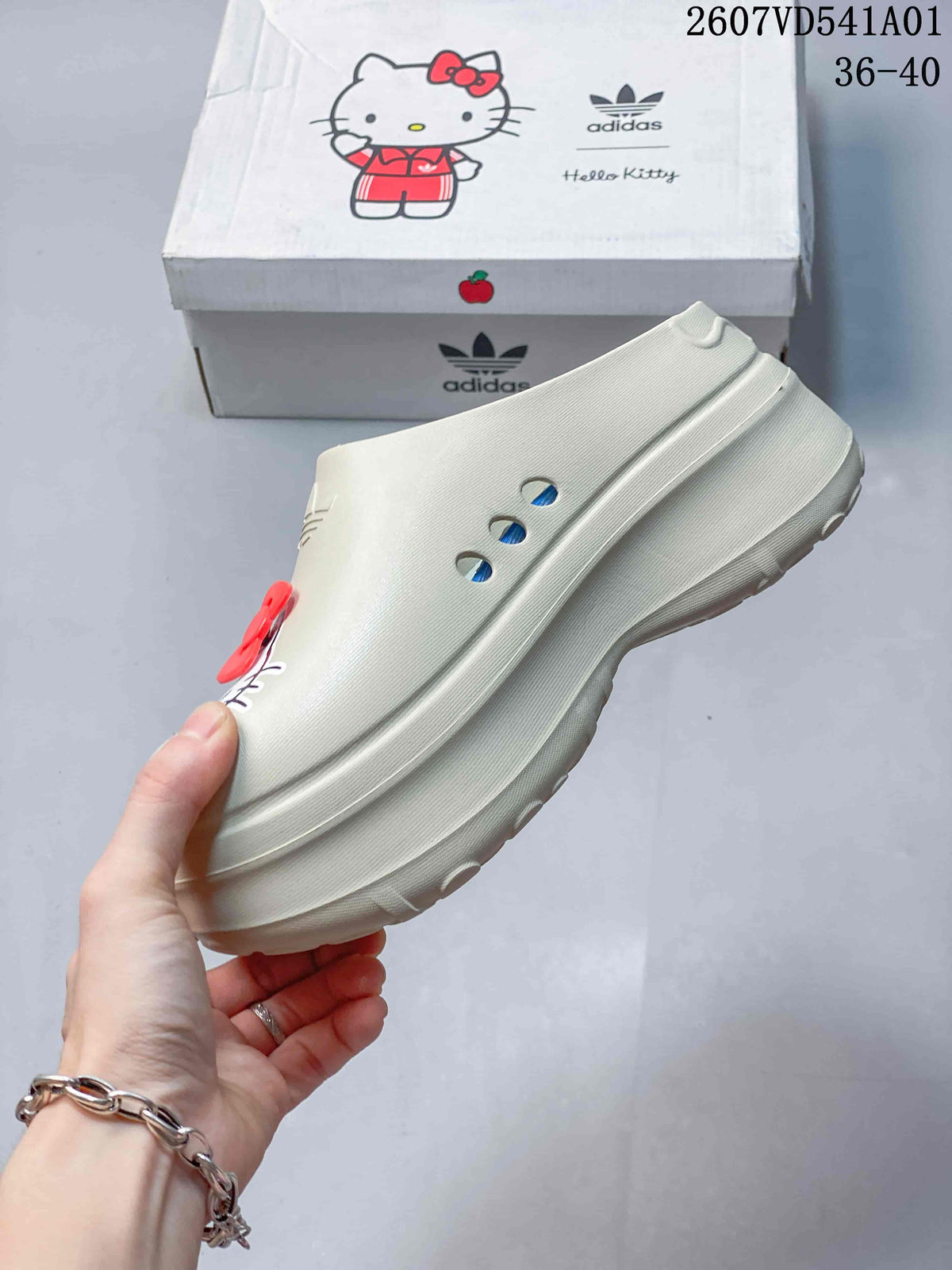 adidas x Hello Kitty Platform Mule Clogs, Cream, 07VD541A01