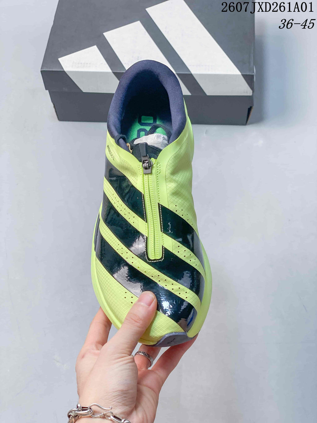 Adidas Adizero Evo SL Zip Running Shoes, Volt Yellow