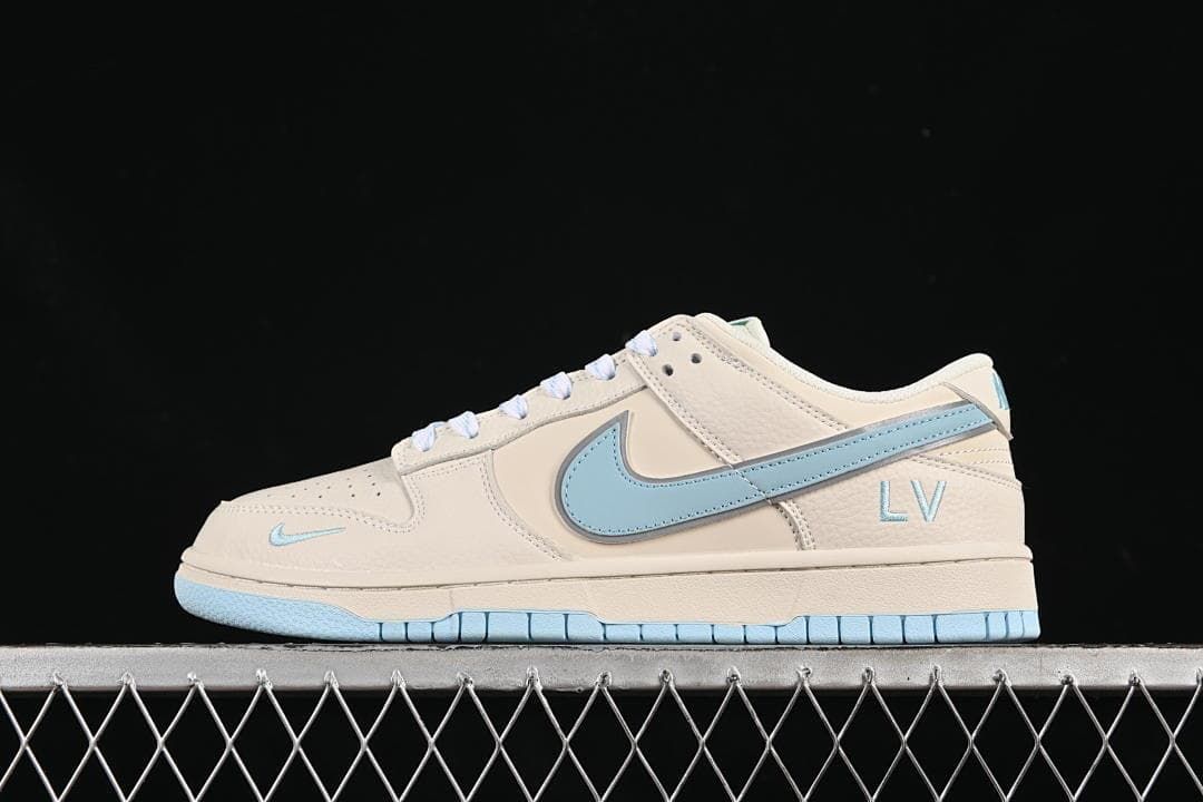 Nike SB Dunk Low Sail and Light Blue Sneakers