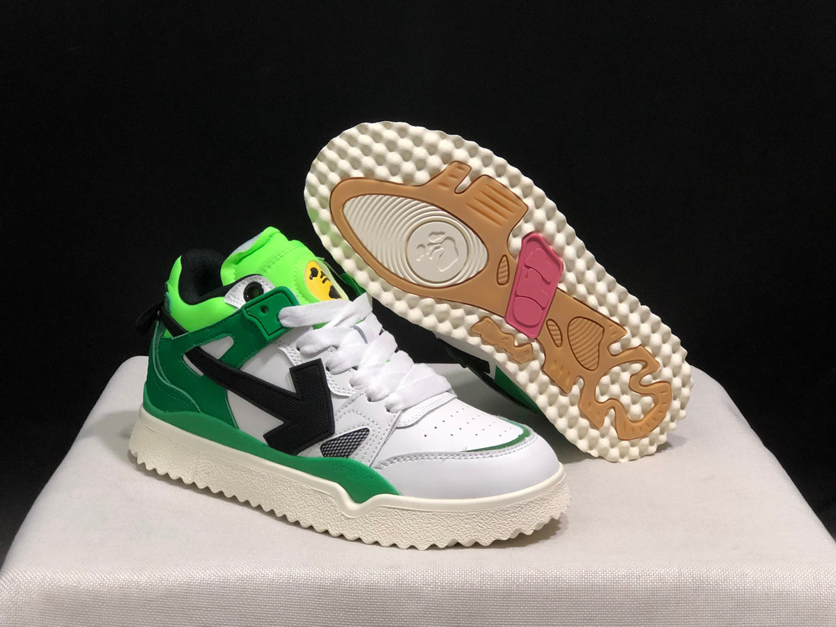 Off-White Out Of Office Low Sneakers White Green Black