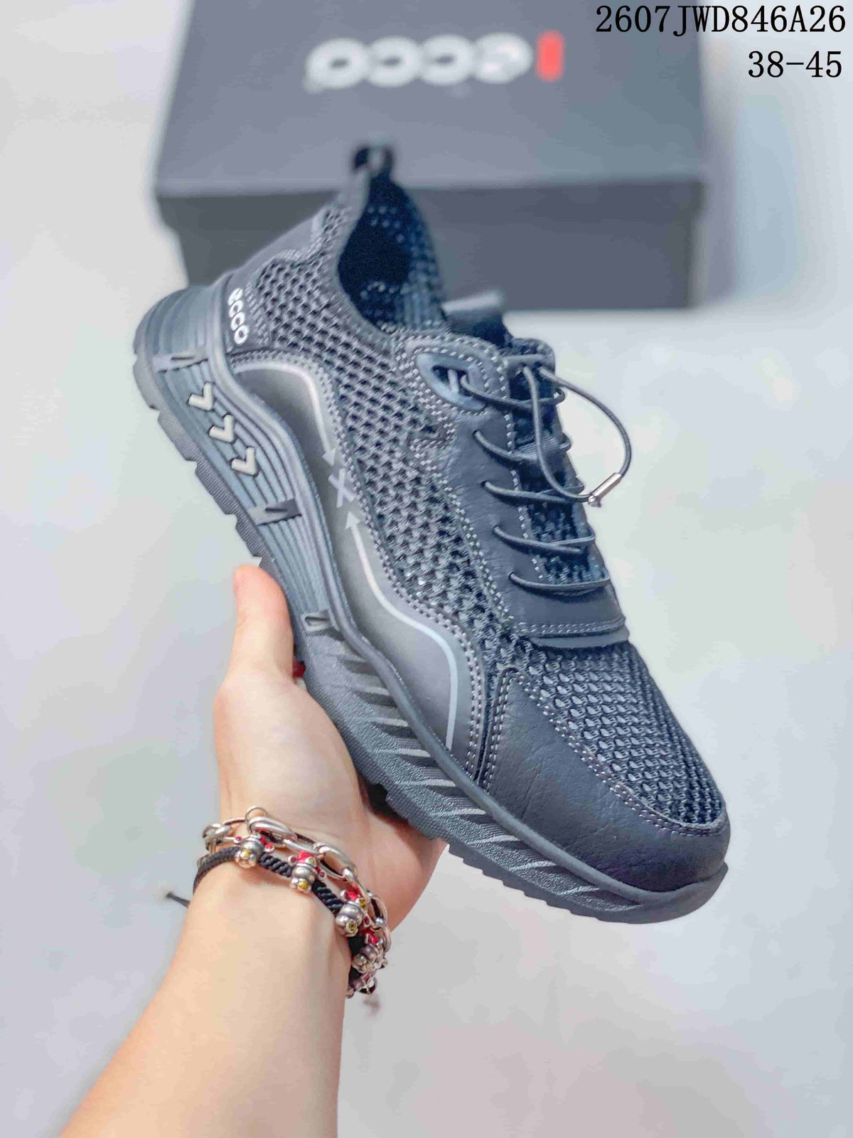ECCO Men's Mesh Sneakers Dark Gray 2607JWD846A26