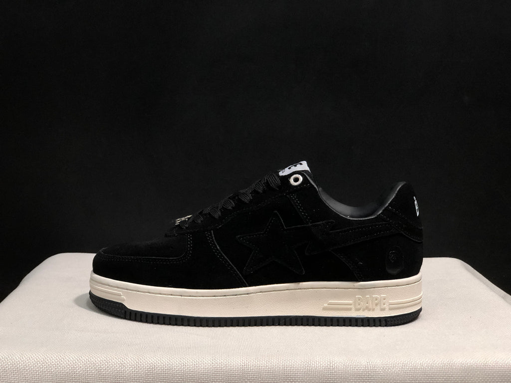 BAPE STA Low-Top Sneakers Black Suede