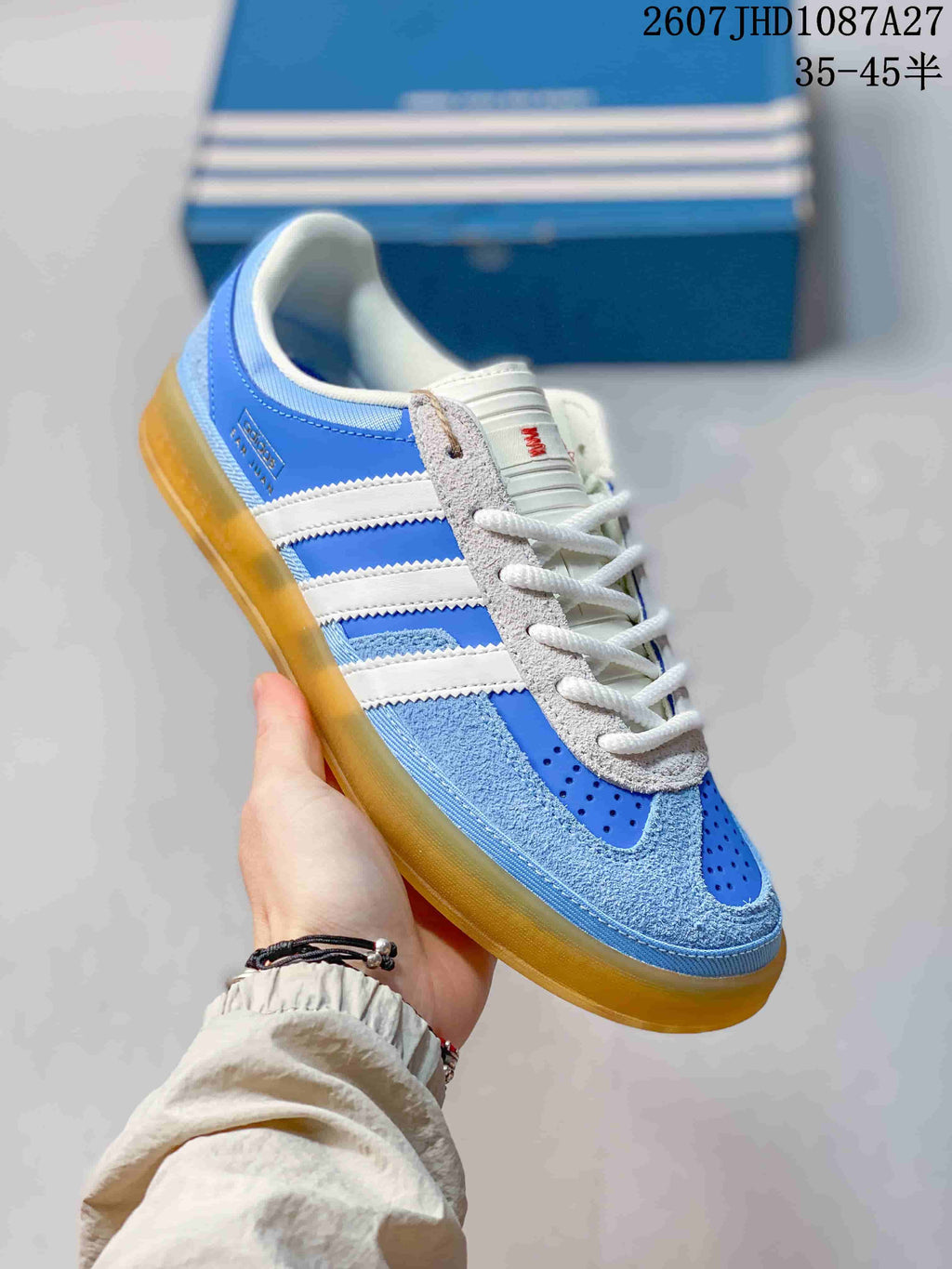 adidas Originals Samba ADV Sneakers Blue White Gum Sole