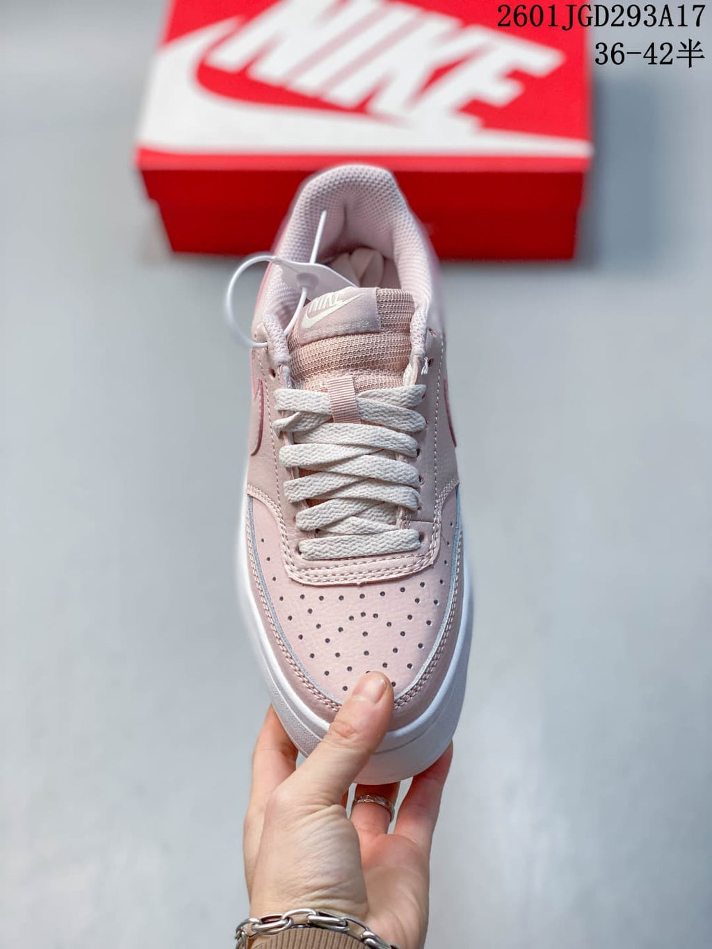 Nike Court Vision Alta Pink White Sneakers DZ5394-101