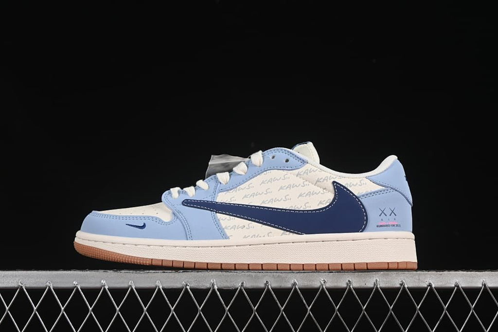 Jordan 1 Low OG SP Blue and White Sneakers