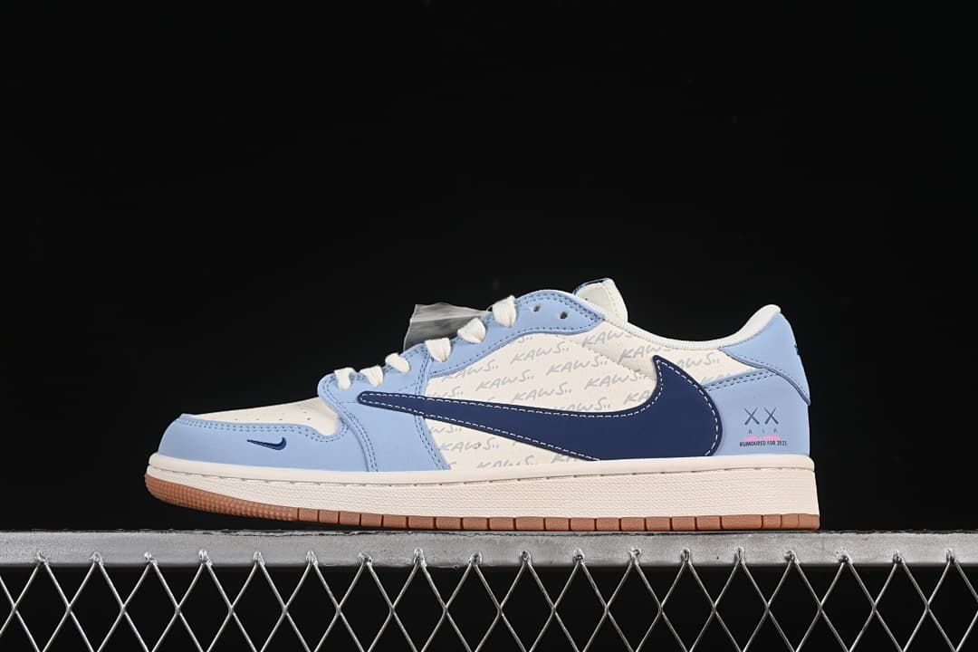 Jordan 1 Low OG SP Blue and White Sneakers