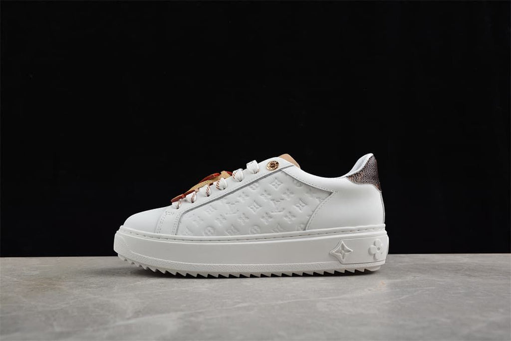 Louis Vuitton Time Out Low White Platform Sneakers
