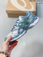 ASICS Gel-Cumulus 16 Mesh Sneakers in Blue, Silver and Green