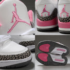 Jordan Air Jordan 3 High-Top Sneakers White Pink