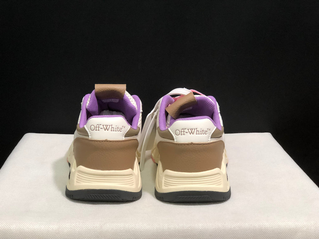 Off-White Low-Top Casual Sneakers White Beige Pink Purple