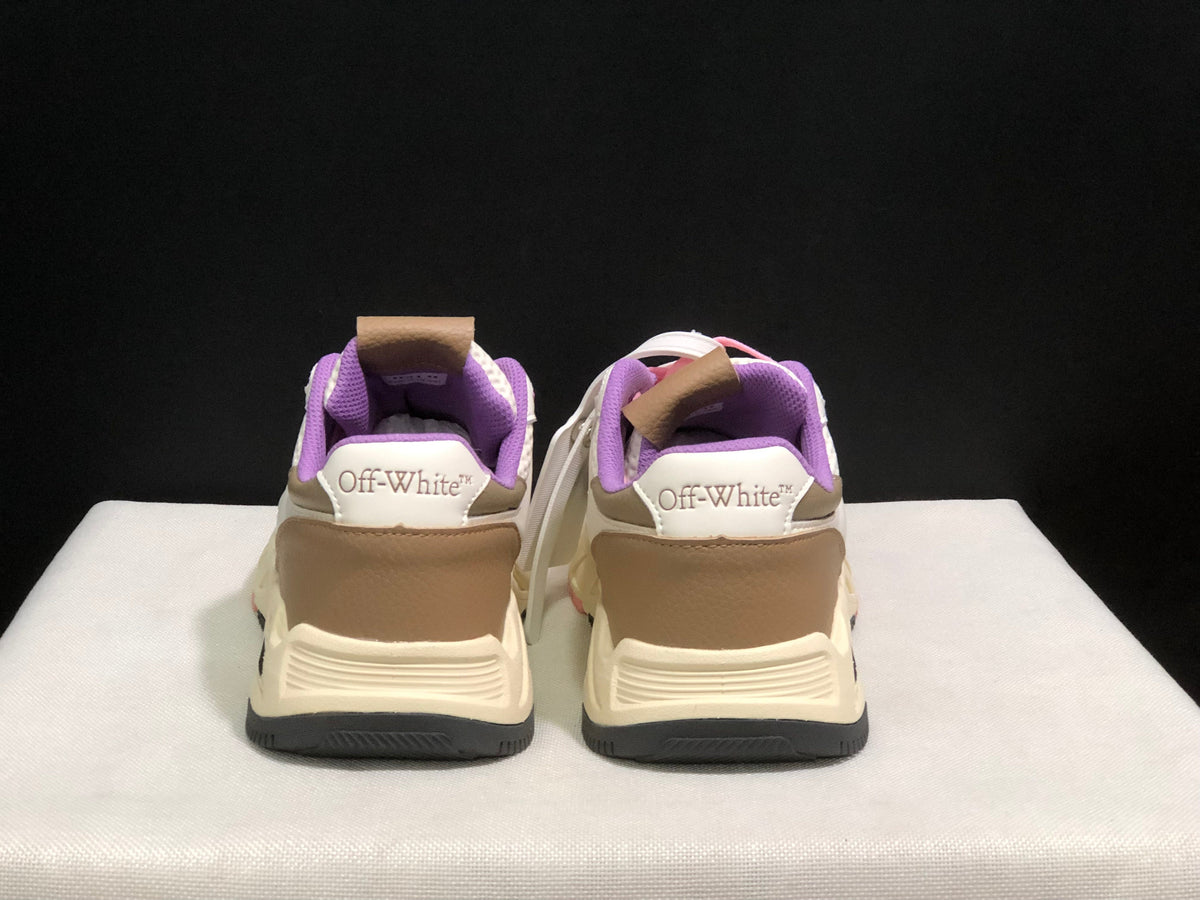 Off-White Low-Top Casual Sneakers White Beige Pink Purple