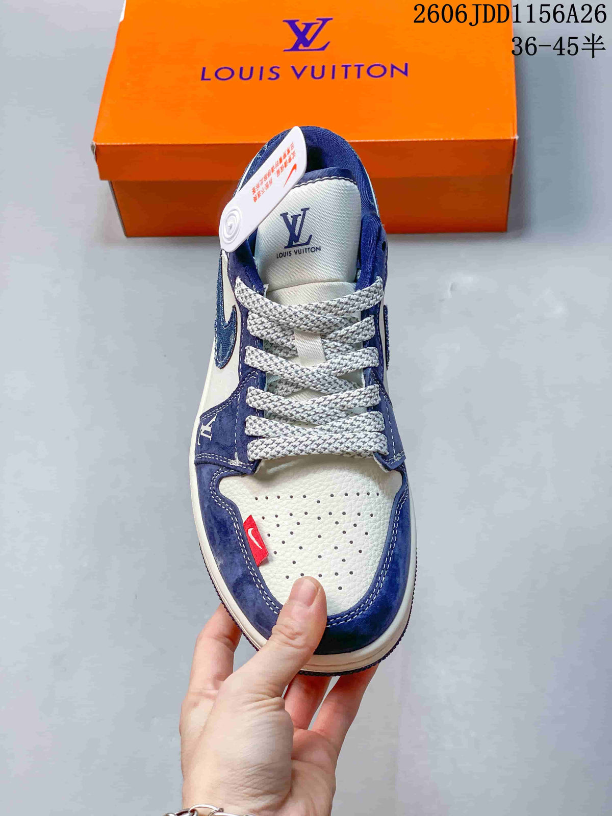 Jordan Fragment Travis Scott Low Sneakers Blue White 2606JDD1156A26