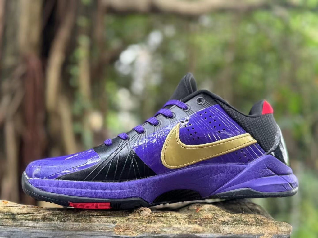 Nike Kobe 5 Basketball Shoes in Purple, Black and Gold