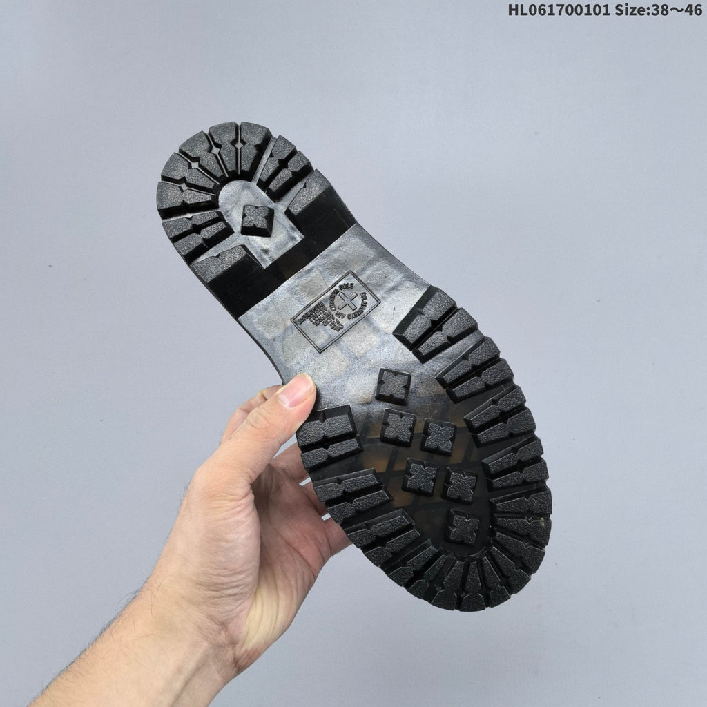 Dr. Martens 1460-Inspired Black Lace-Up Platform Boots