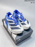 Adidas Adizero Prime X3 Running Shoes, White and Blue