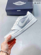 Jordan Low-Top Sneakers in White and Light Grey