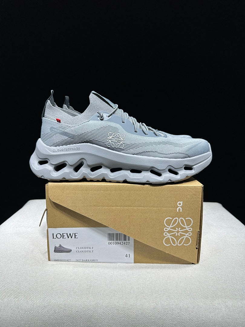 On x Loewe Cloudtilt Sneakers in Grey