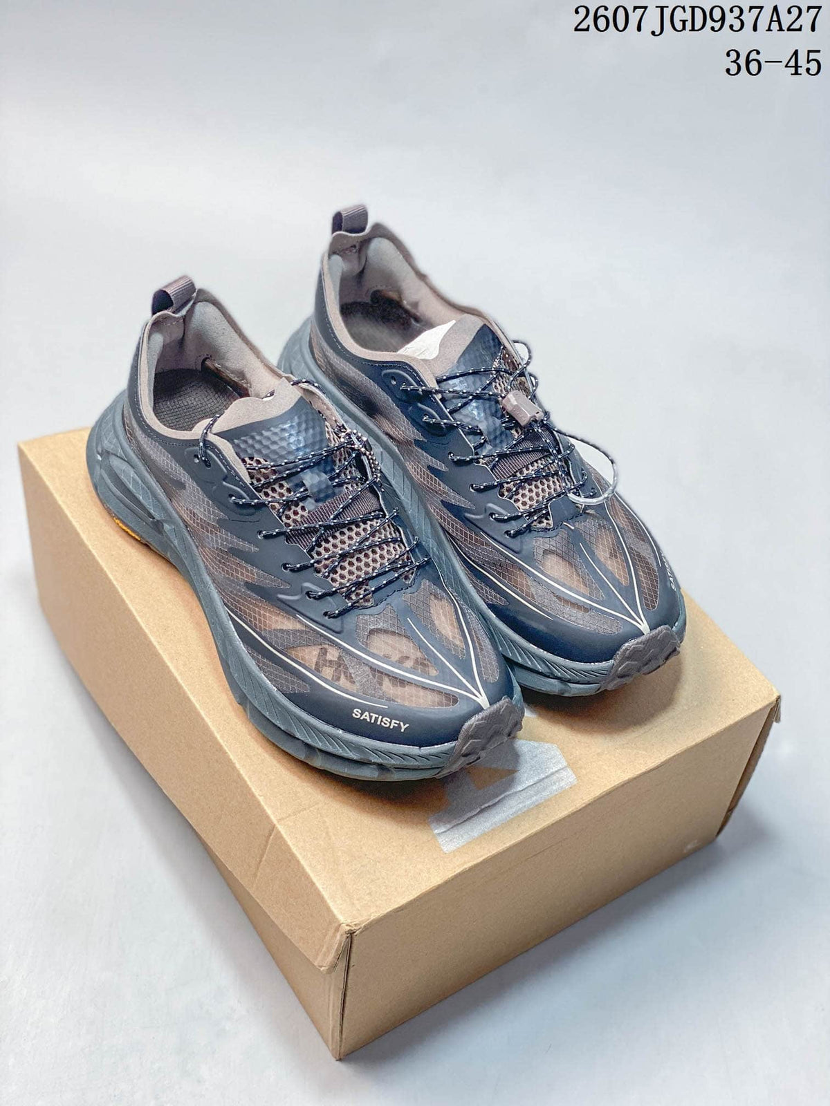 HOKA Satisfy Trail Sneakers Black Gray 2607TGD937A27