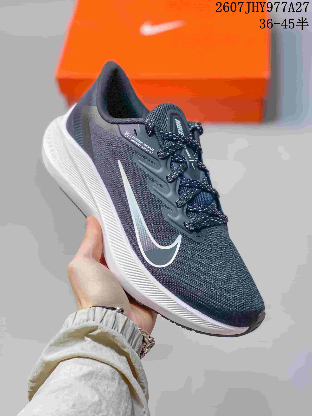 Nike Zoom Winflo 7 Men's Running Shoes Black White 2607JHY977A27
