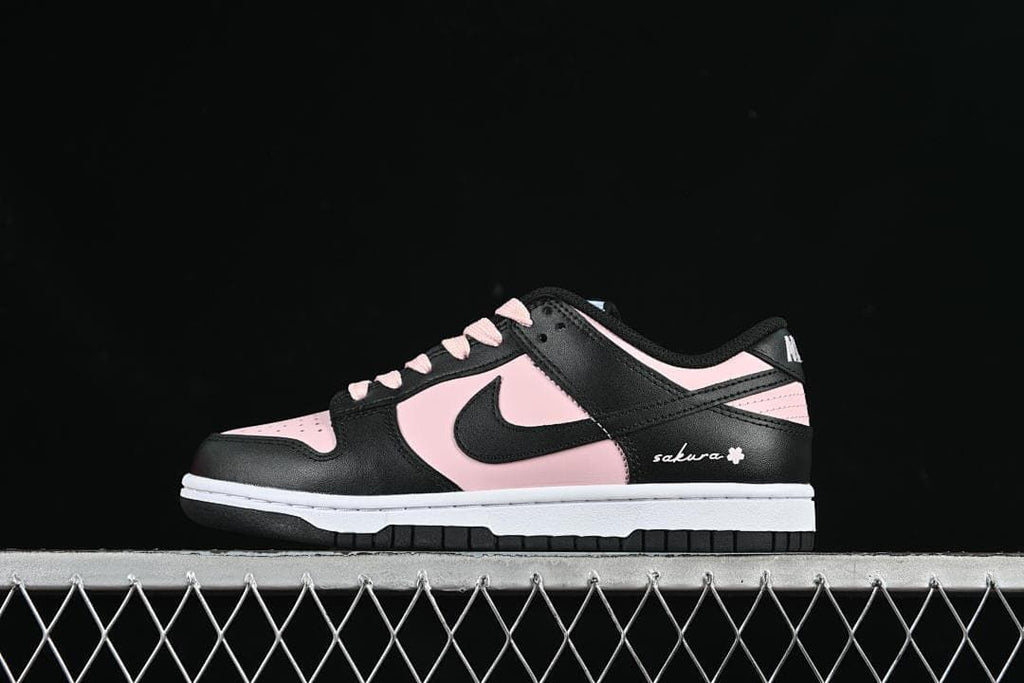 Nike Dunk Low GS Black and Pink CW1590-100 Sneakers