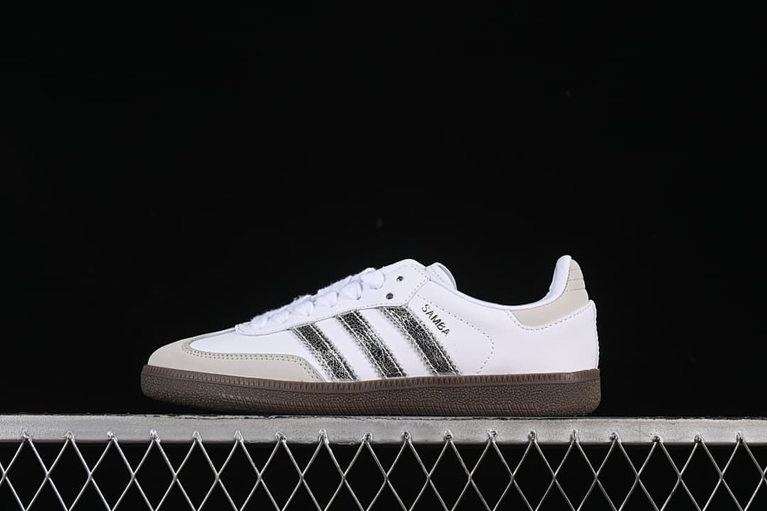 adidas Samba OG JI2725 White Silver Sneakers
