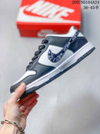 Nike SB Dunk Low Pro QS Black White Paisley Sneakers
