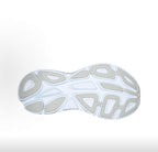 HOKA Bondi 8 Gray and Coral Running Sneakers