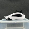 White and Black Low-Top Sneakers