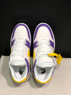 Off-White Out Of Office Low-Top Sneakers White Purple Yellow