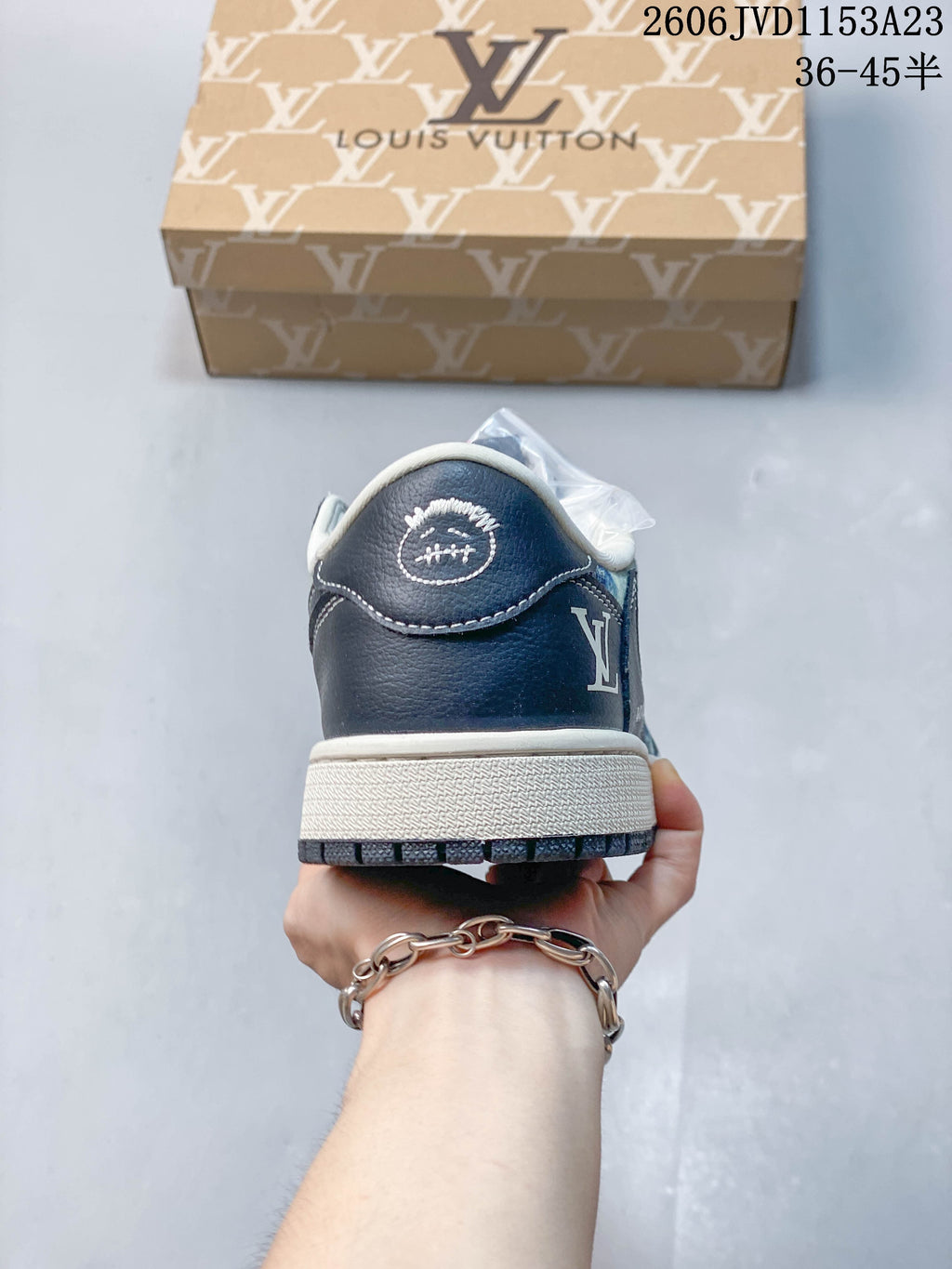 Jordan Air Jordan 1 Low Blue Pattern Sneakers