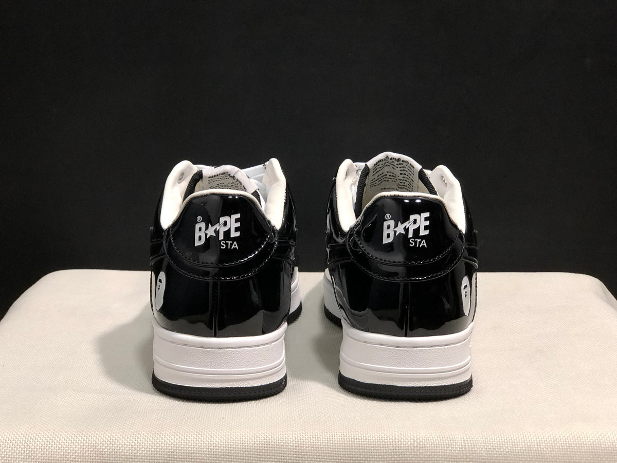 BAPE Bape Sta Low Sneakers Black White