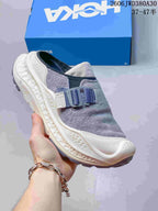 HOKA Ora Primo EXT Mule Sneakers in Gray and Cream