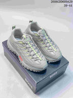 BOSS Grey and Lime Trail-Style Sneakers 06GDD609A29