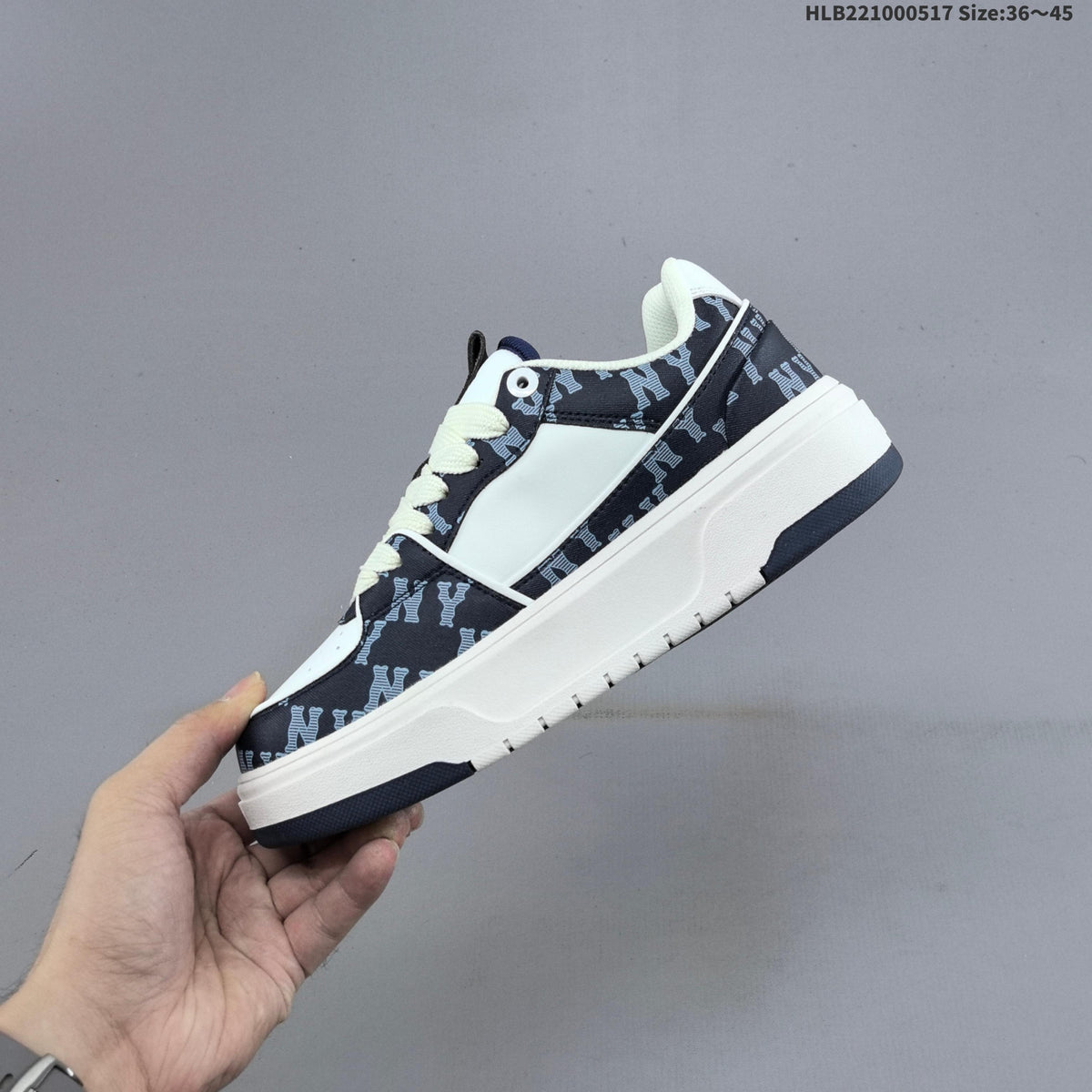 MLB New York Yankees Platform Sneakers, Navy and White