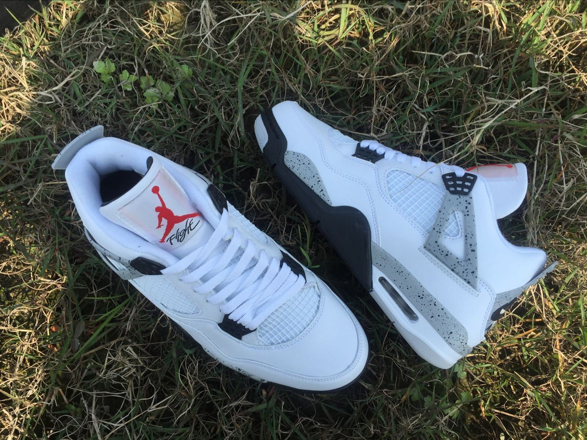 Jordan 4 Retro White Cement Men's Sneakers