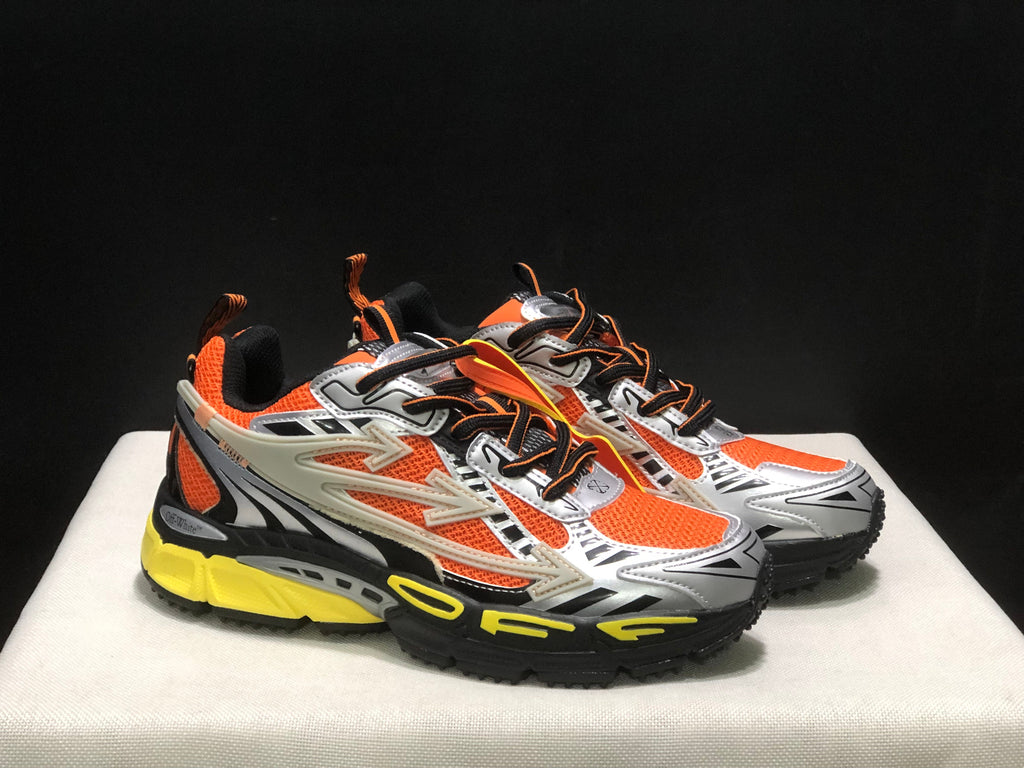 Off-White Be Right Back Sneakers Orange Silver Black Yellow