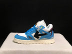 Off-White Blue and White Low-Top Sneakers